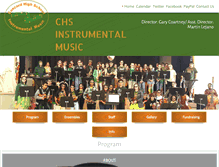 Tablet Screenshot of chsminutemenmusic.org